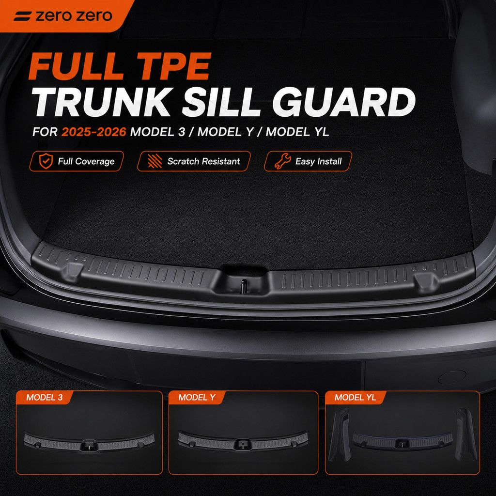 สําหรับ Tesla Highland รุ่น 3 Juniper รุ่น Y YL ด้านหลัง Sill Protector Tailgate Guard แผ่น Cargo Entry ฝาครอบอุปกรณ์เสริม Zero Zero Zero