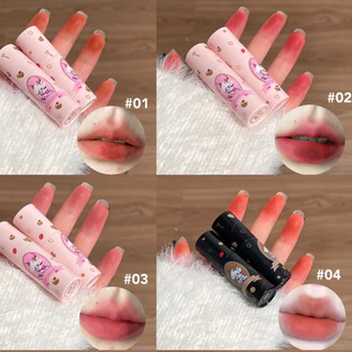 my-shop： ลิปสติก เนื้อแมตต์กํามะหยี่ เนื้อนุ่ม เกลี่ยง่าย สีสวย ให้ความชุ่มชื้น ติดทนนานCA66