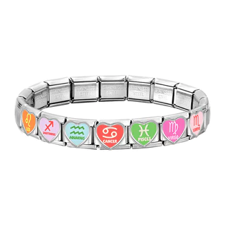 ICB Love Series Constellation Elements Italian Charm Modular Bracelet Titanium Steel Stamping Couple DIY Bracelet Accessories