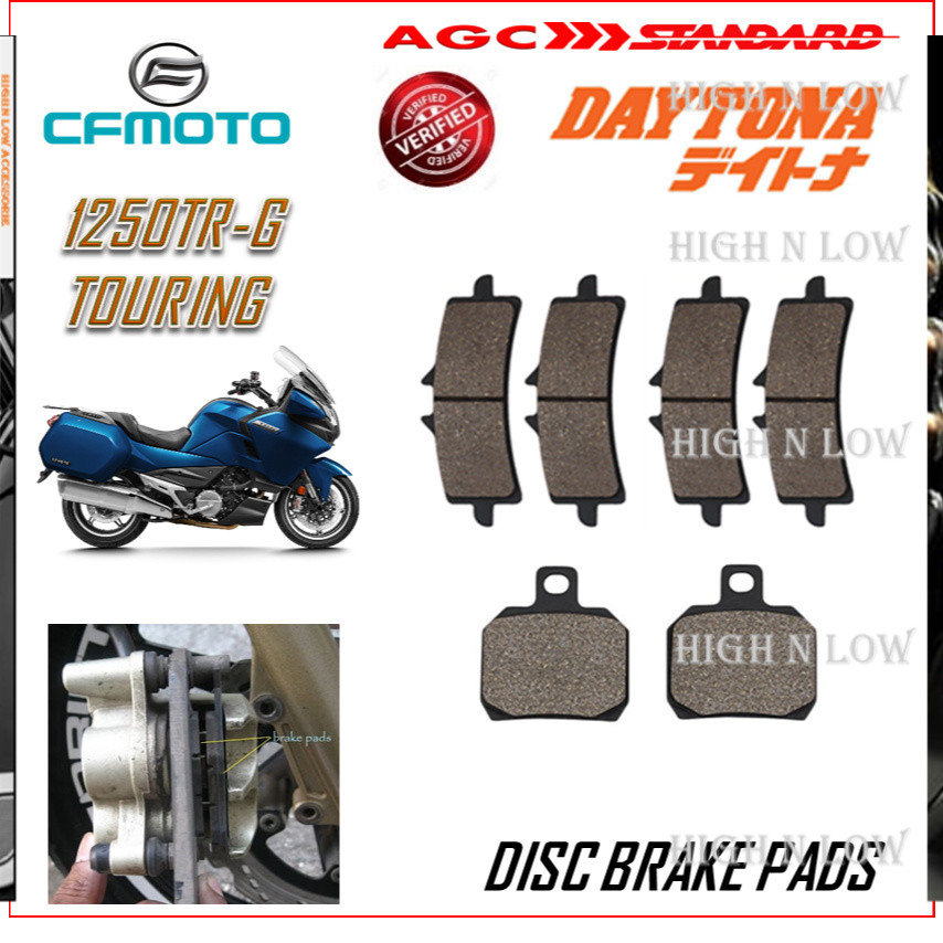 CFMOTO แผ่นดิสก์เบรค 1250TR 1250TR-G TOURING สีดําคุณภาพ HNL