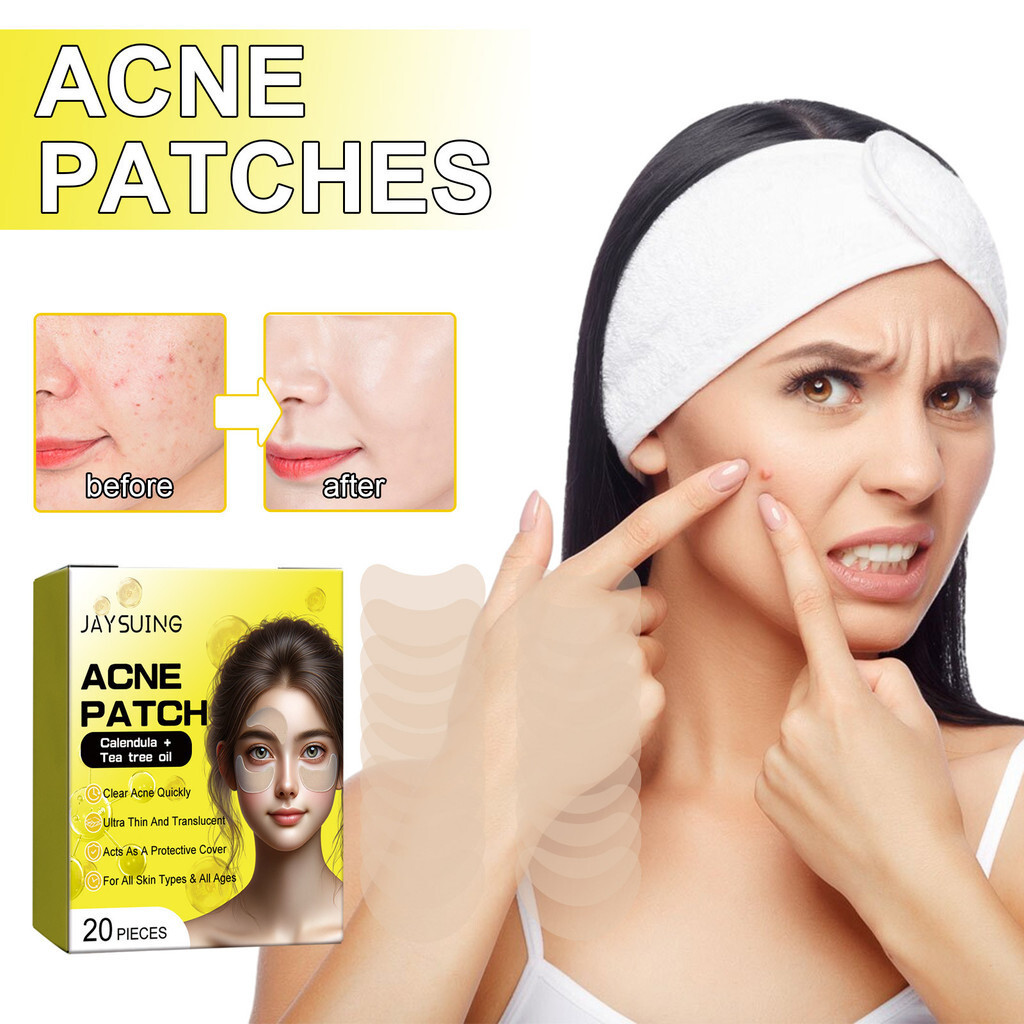 ห่าว品⭐Calendula Tea Tree Oil Pimples Blemish Patch Ultra Thin Translucent Cover Spot Treatment For F
