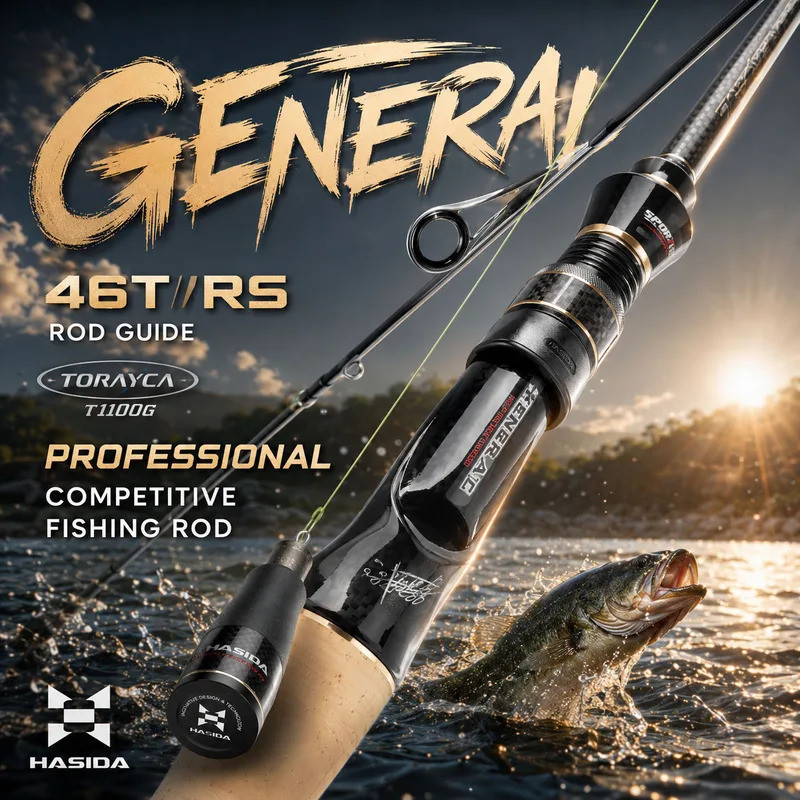 HASIDA ทั่วไป 1.9-2.46m Seaguide T1100G*M40X Toray เทปคาร์บอน 4 แกน Fast Action L-MH ความแข็ง 4A Cor