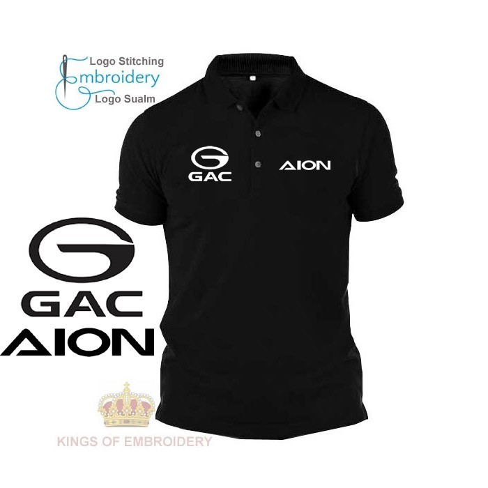 เสื้อโปโลทำงานพิมพ์ลาย GAC AION สำหรับ unisex ผลิตจากผ้าฝ้ายคุณภาพพรีเมียม 100% ดีไซน์แบบยูนิฟอร์มทั่วไป พร้อมส่ง