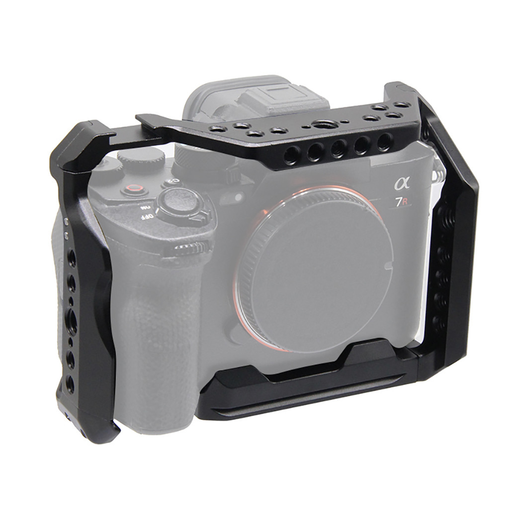 BGNING กล้อง Rig พร้อม Cold Shoe Mount 3/8 Arri Hole สําหรับ Sony A7M2 / A7S3 / A7R4 / A9II กล้องสํา