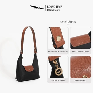 HOBO Bag LOONG JUMP Vogue Series กันน้ำ กระเป๋าสะพายไหล่ New War Horse Ladies ของขวัญ กระเป๋าถือ