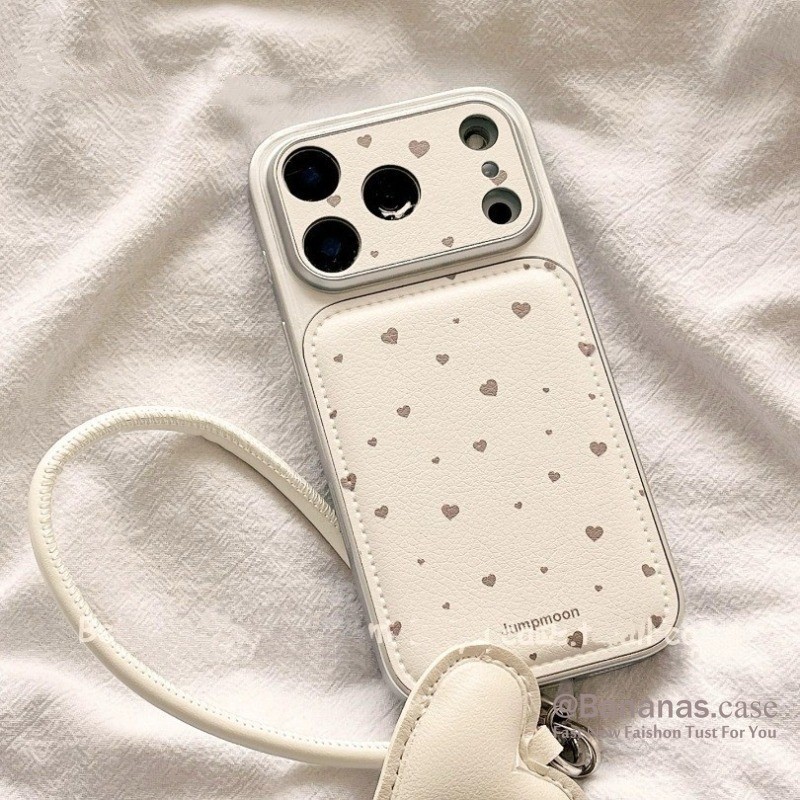 Simple Heart เคสโทรศัพท์หนังสําหรับ iPhone 17 16 15 14 13 รูปที่ 4