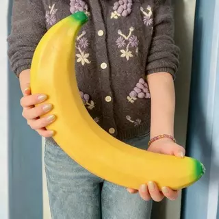🍌37 ซม. ช้า เพิ่มขึ้น จัมโบ้ สกุชชี่ กล้วย ความเครียดบรรเทา อยู่ไม่สุข ของเล่นสนุกความเครียดบรรเทาของเล่น