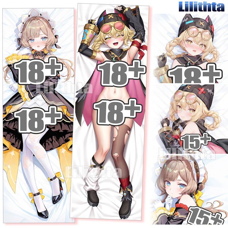 Dakimakura ปลอกหมอน Genshin Impact Sandrone และ Jahoda Body-pillow Cover Custom Made