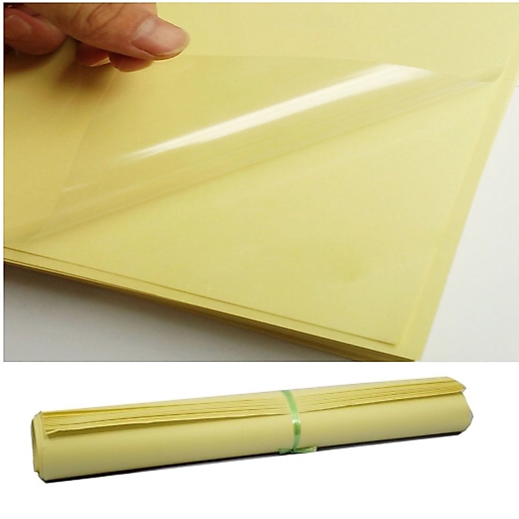สติ๊กเกอร์พลาสติก PVC ใส ใหญ่ กว้าง53xยาว70 cm. (12แผ่น)