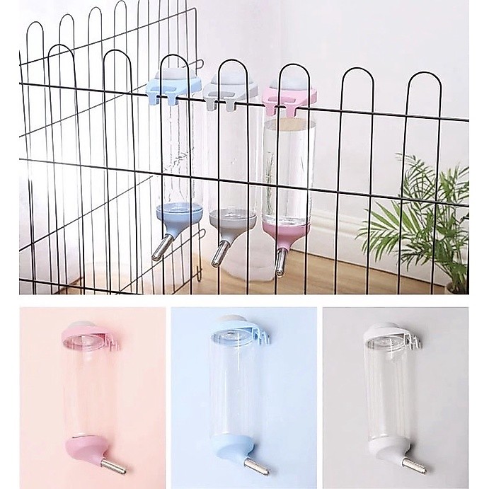 PP-300 ที่ให้น้ำสัตว์เลี้ยงแบบอัตโนมัติ (ติดกรงได้) Water Dispenser สำหรับกระต่าย สุนัข แมว นก พร้อมส่ง! 🤩🥳