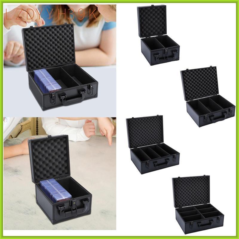 [lzdyyh39k] Trading Card Storage Case Moisture Resistance Sturdy with EVA Foam with Lock