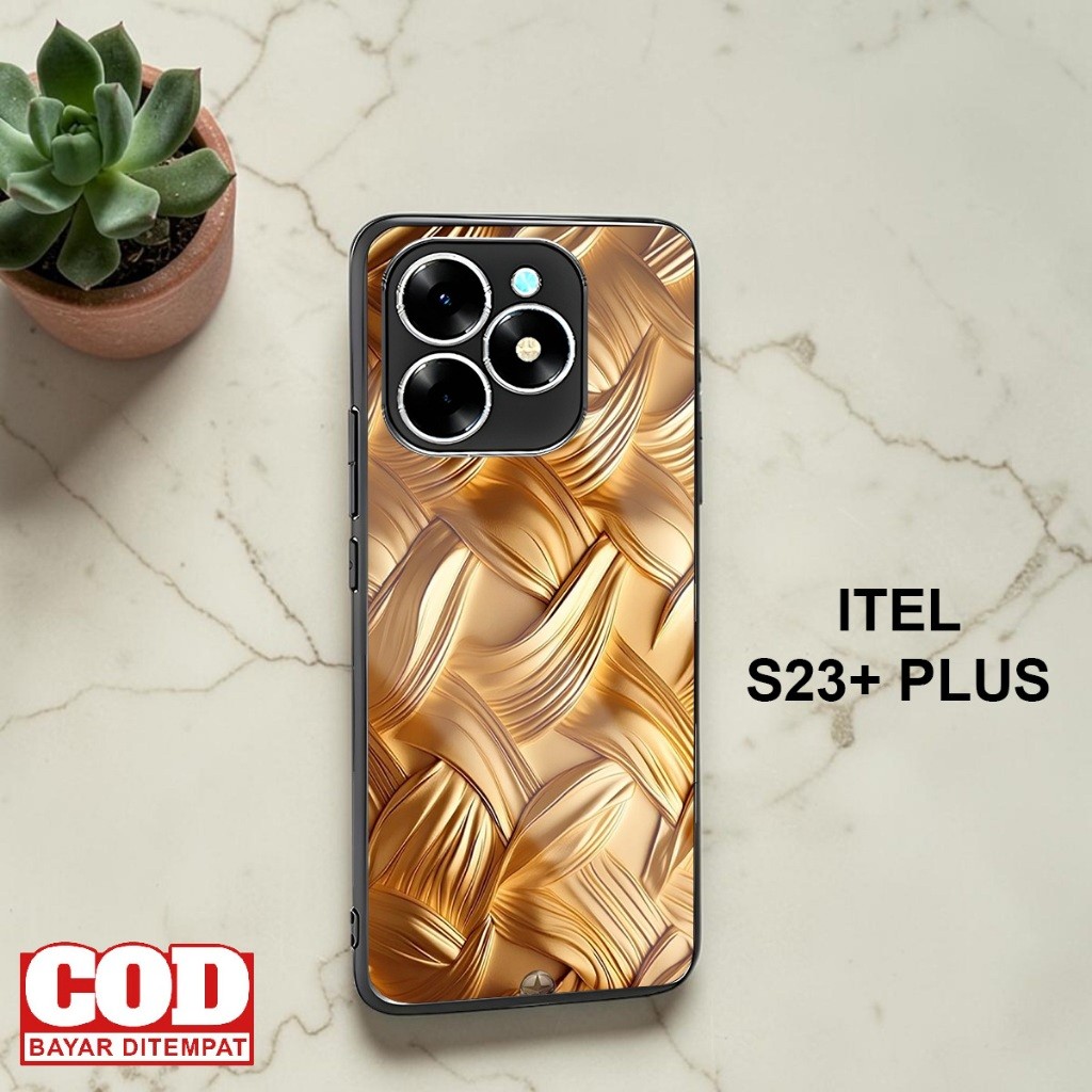 HP เคสโทรศัพท์สําหรับ Itel S23+ Plus t1 - แฟชั่น Wp Glossy Case Hardcase Softcase Glossy Back Protec