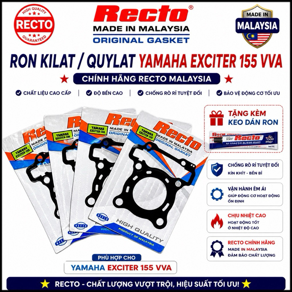 Ron Kilat, Ron Quylat Yamaha Exciter 155 VVA - อะไหล่ Recto Malaysia ของแท้