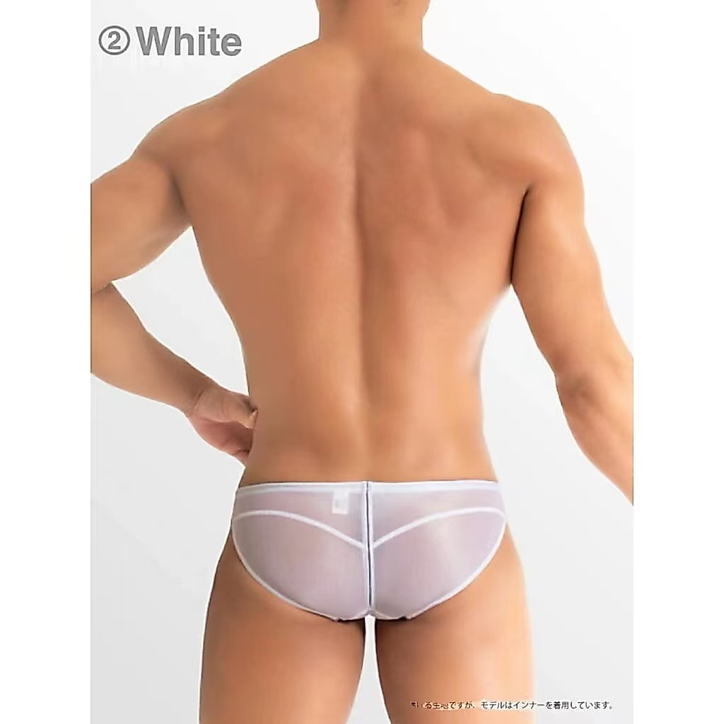 กางเกงว่ายน้ําชาย EGDE Swimwear  Super transparent  Ultrathin  ผ้ายืด  เซ็กซี่  Have rope  กางเกงชายหาด