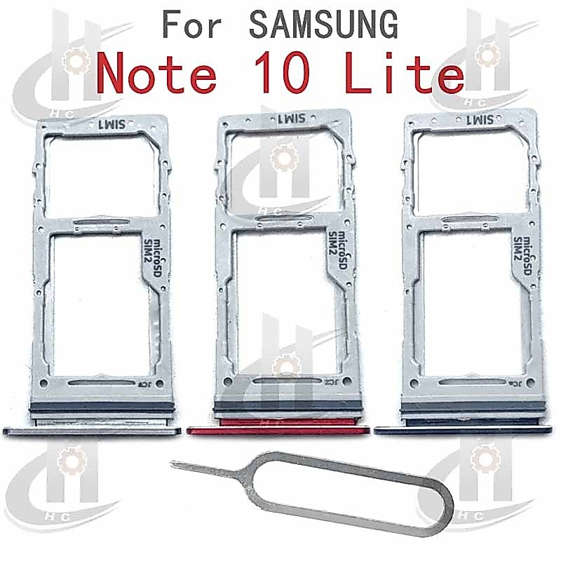 สําหรับ Samsung Note 10 Lite ถาดซิมการ์ดผู้ถือช่องใส่การ์ด Reader SD Slot Adapter อะไหล่
