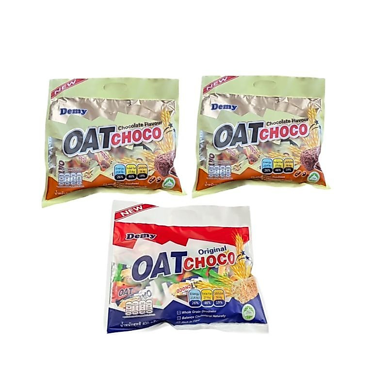 ขนมข้าวโอ๊ตเซ็ท 2 แถม 1 นมแถมช็อค ช็อคแถมนม