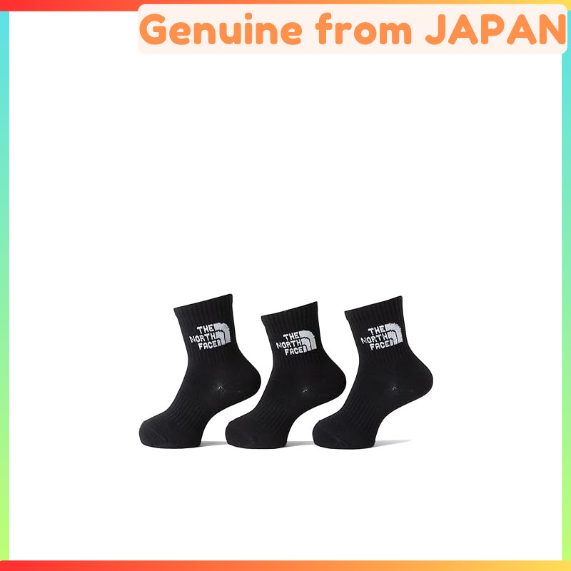 The North Face Kids' TNF Jacquard Logo 3-Pack Crew Socks - Unisex