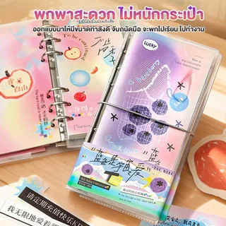 【มีสติ๊กเกอร์ให้】DIYสมุดโน๊ตน่ารัก DIY สมุดโน๊ต วารสาร สมุดบันทึก สมุดไดอารี่ เปลี่ยนไส้ได้ หน้าภายในใช้งานได้หลากหลาย