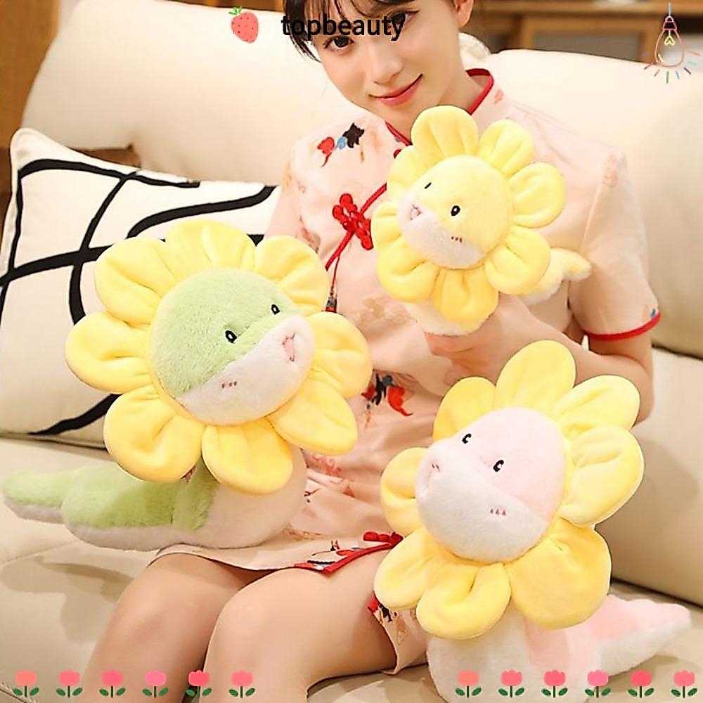 TOPBEAUTY ตุ๊กตามาสคอตปีงู 12/16/20/25CM แฟชั่น DIY Lucky Little Snake ตกแต่งบ้าน