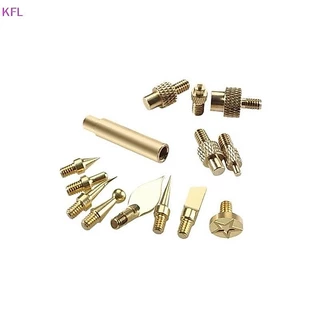 (KFL) 7/9/10Pcs ความร้อนใส่ Nut Iron Tip M2 M3 M4 M5 M6 M8 ด้ายทองเหลืองฝังชุดเครื่องมือสําหรับพลาสติก 3D เครื่องพิมพ์บัดกรีเหล็กขายร้อน