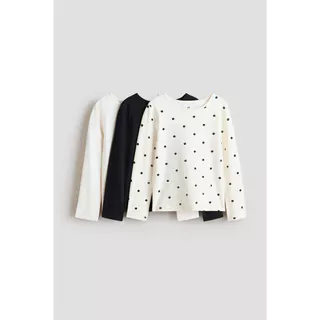 H&M(เอชแอนด์เอ็ม) เสื้อคอตตอน 3 ชิ้น เด็กหญิง 1343219_1