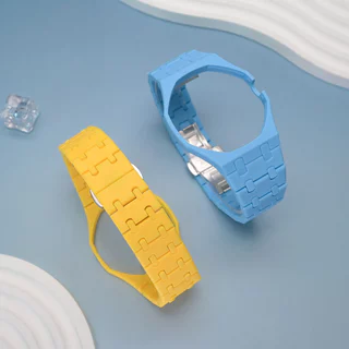 หรูหราเซรามิค Mod Kit สําหรับ Swatch x AP Royal POP นาฬิกานาฬิกากรณี Link Strap Mod อุปกรณ์เสริมนาฬิกาพ็อกเก็ตข้อมือชุด