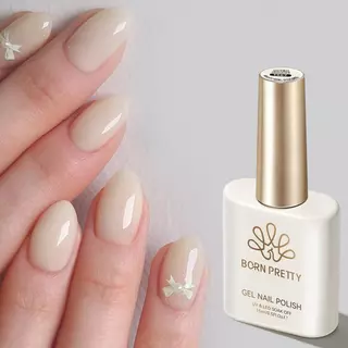 【Local】BORN RRETTY 15ml Jelly โปร่งใส Nude Gel ยาทาเล็บ Ice Clear Nude สีชมพูสี UV Soak Off เจลเคลือบเงาเล็บหยกเจล
