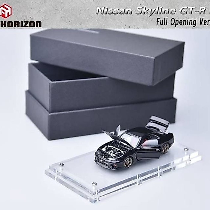 FH 1: 64 Nissan Skyline R33 GT-R รุ่นที่ 4 BCNR33 โมเดลรถโลหะผสมเต็มรูปแบบเดิม
