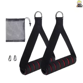 [CLA] D-Ring Metal Gym Handles Grip ออกกําลังกาย Heavy Duty Cable Machine Handle พร้อมตะขอสําหรับ Home Resistance Bands อุปกรณ์ฟิตเนส [TH]