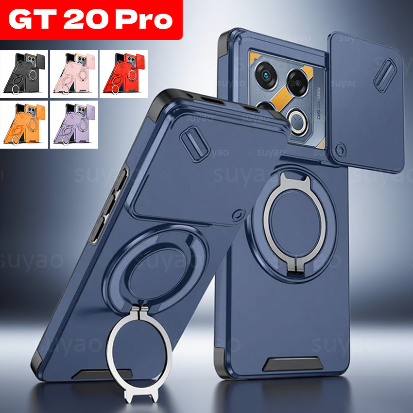 THAA เหมาะสําหรับ Infinix GT 30 Pro GT30 20 Pro GT20 20 Pro เคสโทรศัพท์แหวนหุ้มเกราะวงเล็บ Shell GT3