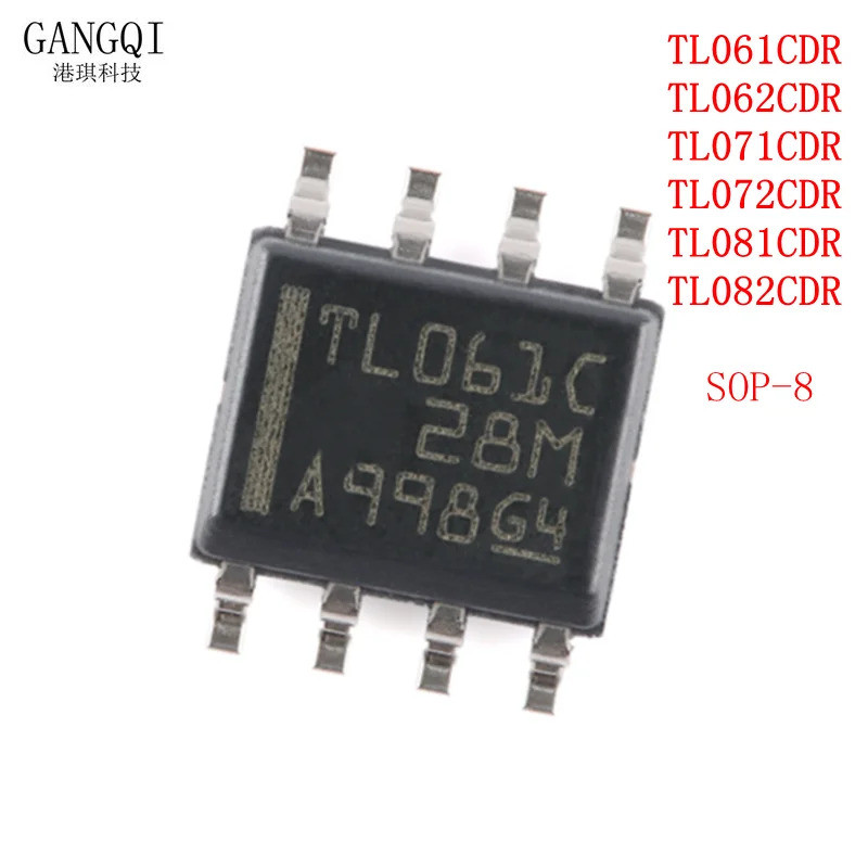 10PCS TL061CDR TL062CDR TL071CDR TL072CDR TL081CDR TL082CDR TL061 TL062 TL071 TL072 SMD SOP-8 ในสต็อ