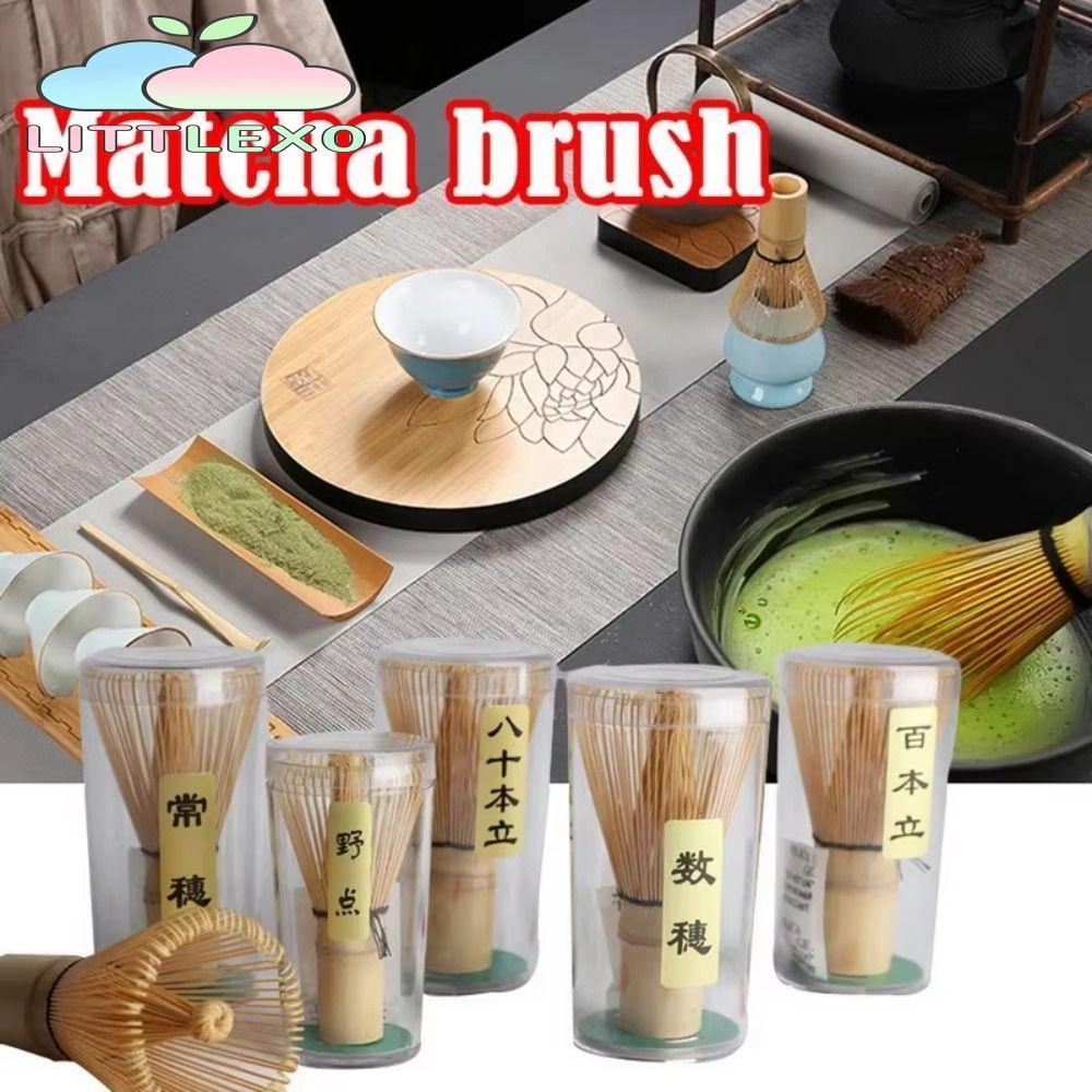 LITTLEX Matcha Whisk, ชุดน้ําชาญี่ปุ่น ไล่ล่าแบบใช้ซ้ําได้, เครื่องมือชาไม้ไผ่ที่มีประโยชน์ แปรงชา อุปกรณ์ครัว