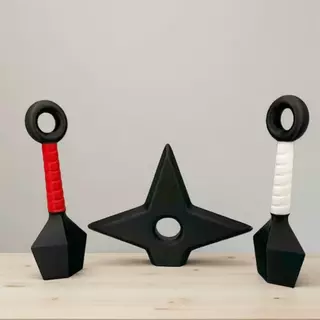 HEARATTRACT 3D พิมพ์ Ninja Dart ตู้เย็นแม่เหล็กคอสเพลย์ Props แม่เหล็กติดตู้เย็นตกแต่งเครื่องประดับ E2S1