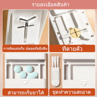 【จัดส่งจากกรุงเทพฯ】ที่ตัดยา ตลับยา ที่ตัดยาเม็ด ที่แบ่งยา 1/2 1/3 1/4 กล่องตัดยา การบดยา ใบมีดคม กล่องใส่ยาแบบพกพา