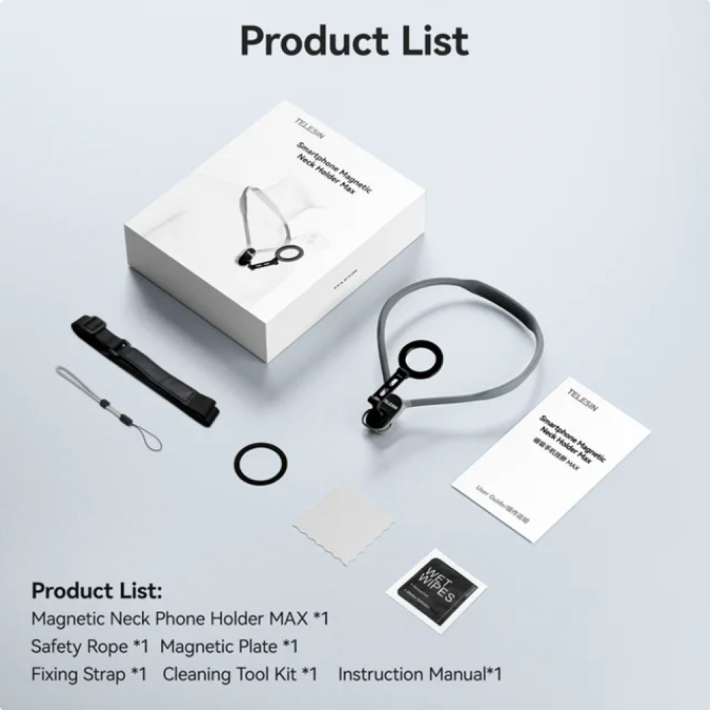 NYLASTR TELESIN สายคล้องคอแม่เหล็กสําหรับสมาร์ทโฟน - MNM-002