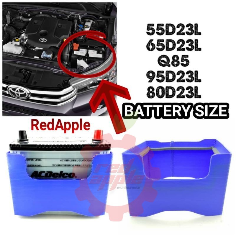 แบตเตอรี่ JACKET DIN55 DIN55L DIN55R Q85 Q95 55D23L 75D23L 115D23L ฝาครอบป้องกันแบตเตอรี่ / ฝาครอบแบ