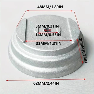 1-5ชิ้นฝาครอบหญ้าวัสดุสแตนเลสสีเงินสามารถถอดประกอบได้6.2ซม. (โดยประมาณ) หลายการปรับมุม ฝาครอบเครื่องตัดหญ้า อุปกรณ์เสริม