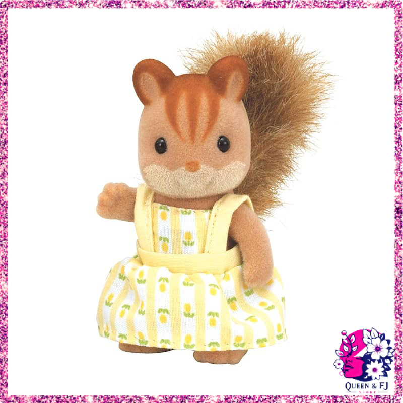 Sylvanian Families Squirrel Family Doll, Squirrel Girl, Dolls House Toy, Ages 3+, 1 color