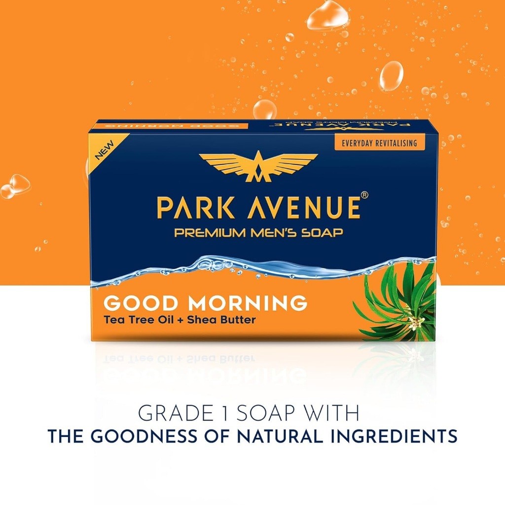 Park Avenue Premium Men’s Soaps สบู่ – Cool Blue | Pure Luxury | Good Morning| 125g. - รูปที่ 2
