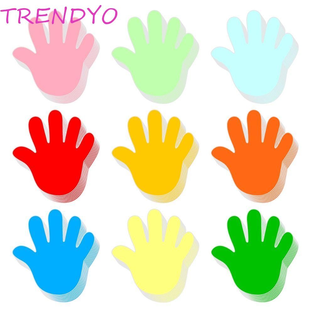 TRENDYO กระดาษสีตัดออก, ตกแต่ง DIY กระดาษงานฝีมือศิลปะการศึกษา, 9 ชิ้น/เซ็ตลายมือหลายรูปของเล่นเด็กกระดาษทําด้วยมือวันวาเลนไทน์
