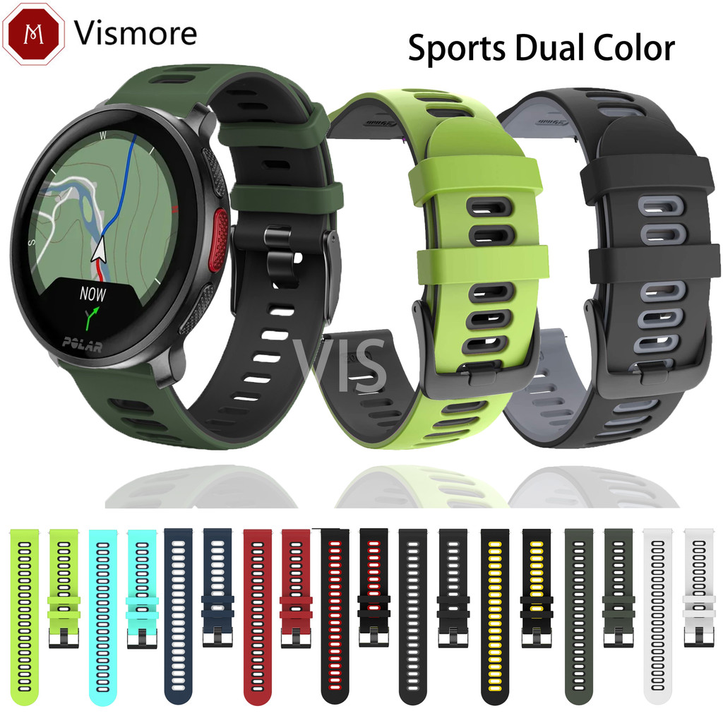 สายรัดกีฬาแบบนุ่มสําหรับ POLAR Vantage /IGNITE M M2/V3 Polar Grit X/X2 Pro Titan/Pacer/Unite เปลี่ยนซิลิโคน Breathable Band สีบล็อก Breathable