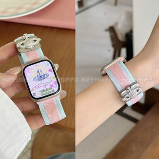 สายรัดไนลอนโทนคู่เหมาะสําหรับ ฉันดู 10/9/8/7/6/กับ/5/4/3/2/1…