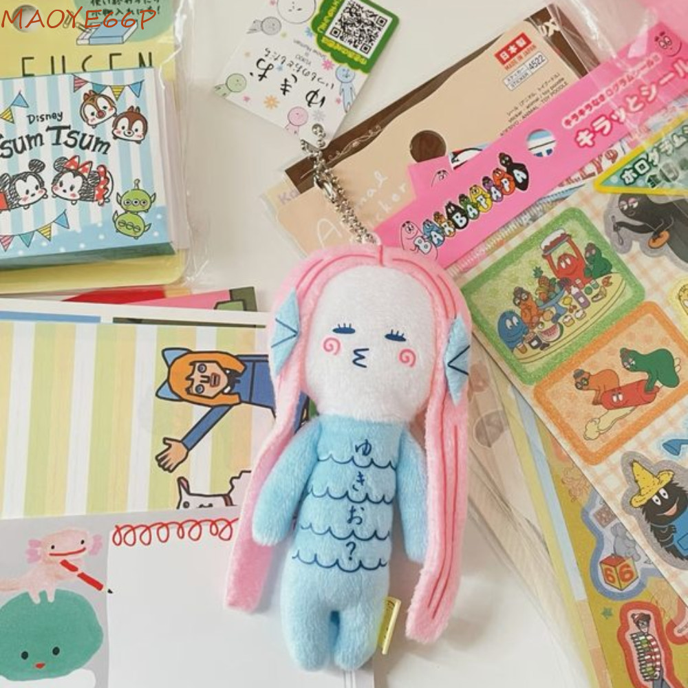 MAOYE66P จี้ Yukio ฉลามแมวผ้าดิบ พวงกุญแจ Yukio