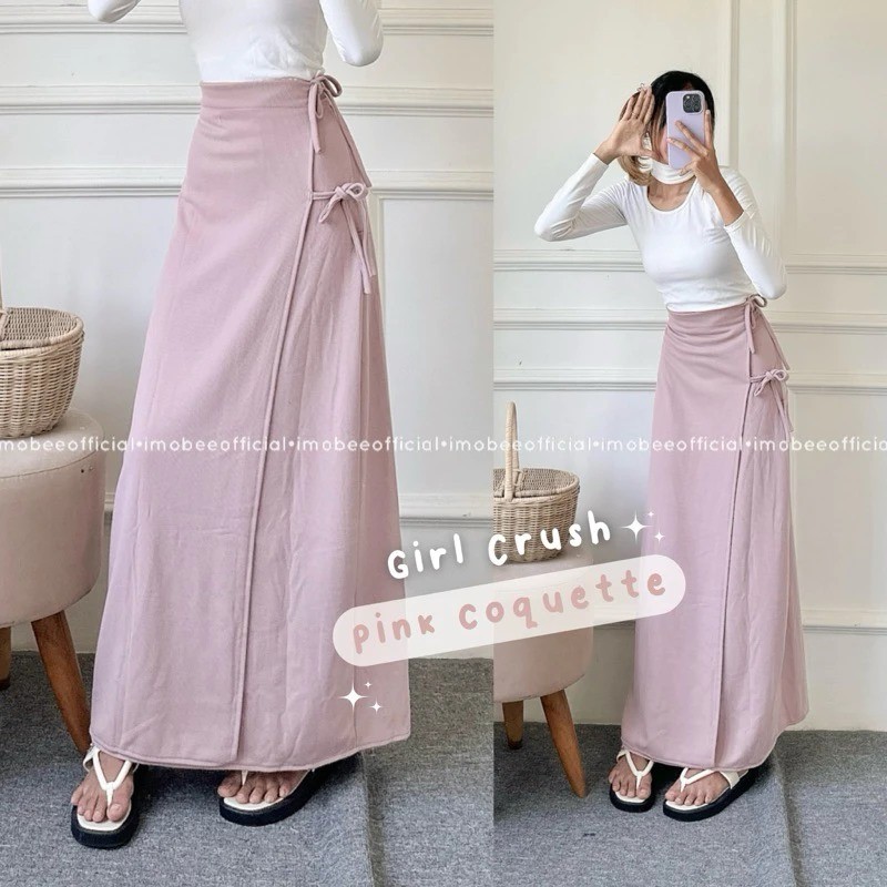 SKIRT CRUSH COQUETTE / CRUSH SKIRT มีผูกข้าง
