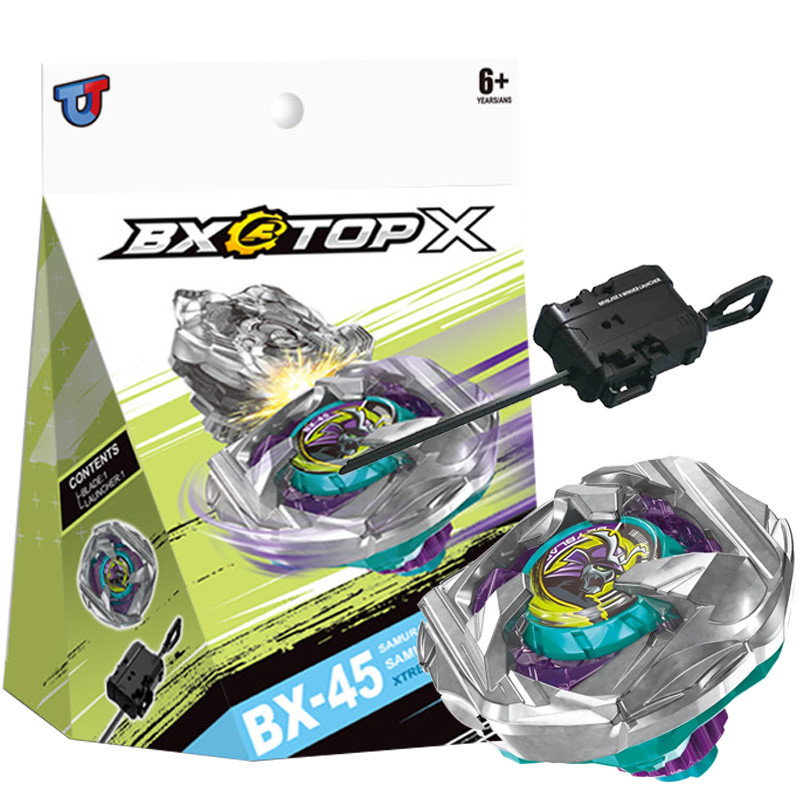 Bey X BX-45 Samurai Calibur Gyro X พร้อม Launcher Led Grip ชุดสําหรับ ของเล่นเด็กสําหรับเด็กของขวัญวันเกิด