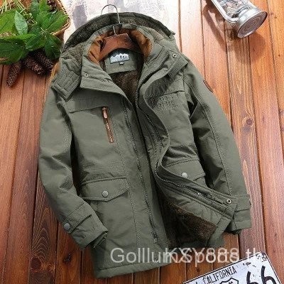 Winter jackets for men, large size with many pockets, made from fleece and windproof fabric. VPJO