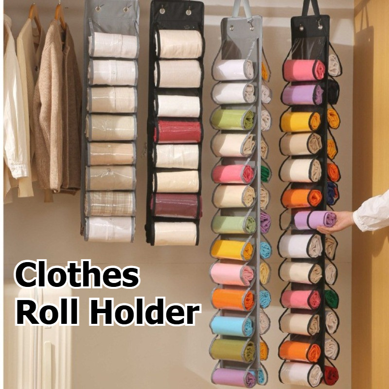 26-ตาราง พับตู้เสื้อผ้าถุงเก็บ,โยคะเสื้อผ้าเลกกิ้งถุงเก็บ,สองด้านประตูถุงเก็บของใช้ในครัวเรือน