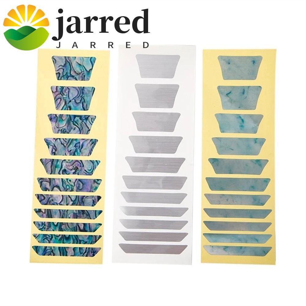 JARRED Cross Inlay Decals Ultra Thin Guitarra อุปกรณ์เสริมกีตาร์โปร่งกีตาร์ไฟฟ้าเบส PET Fretboard สติกเกอร์