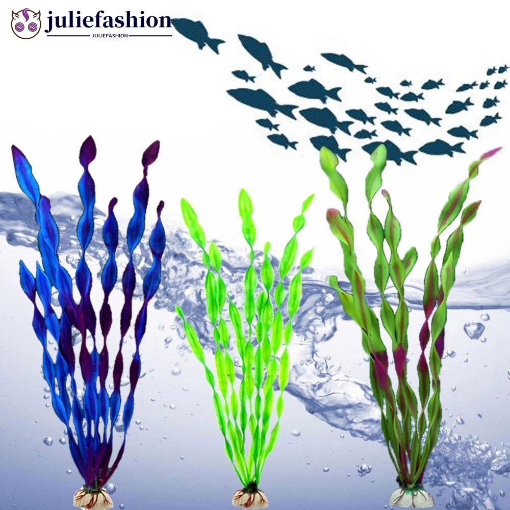 JULIEFASHION 30 ซม.จําลองพืชประดิษฐ์ Aquarium Decor น้ําวัชพืชเครื่องประดับพืชถังปลา Aquarium หญ้าอุ