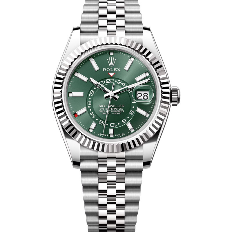 Rolex Rolex Column Type Watch Automatic Mechanical Dual Time Zone นาฬิกาผู้ชาย 42mm 336934